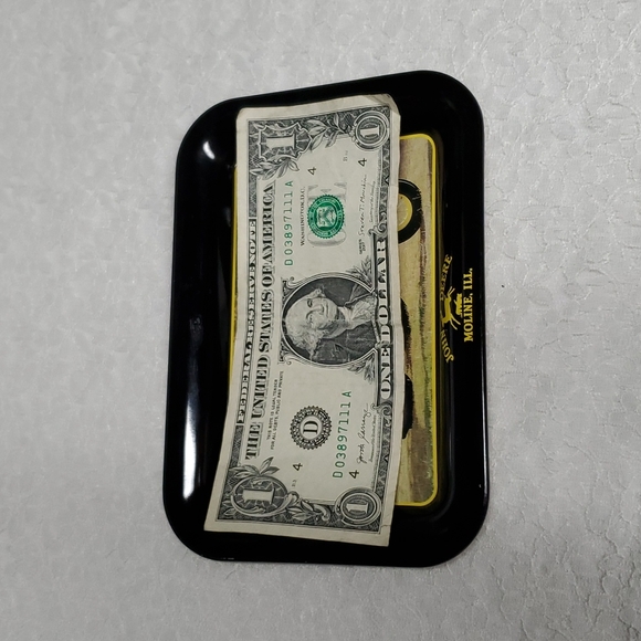 2002 John Deere Metal Tin Tray VTG Moline ILL. Country Farm Tractor Mini - Picture 6 of 9